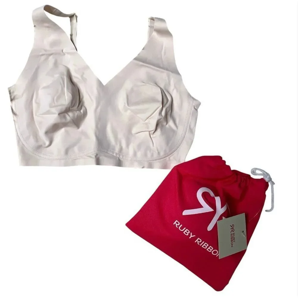 Ruby Ribbon Second Skin Sheer Demiette in Shell Nwt Size 32